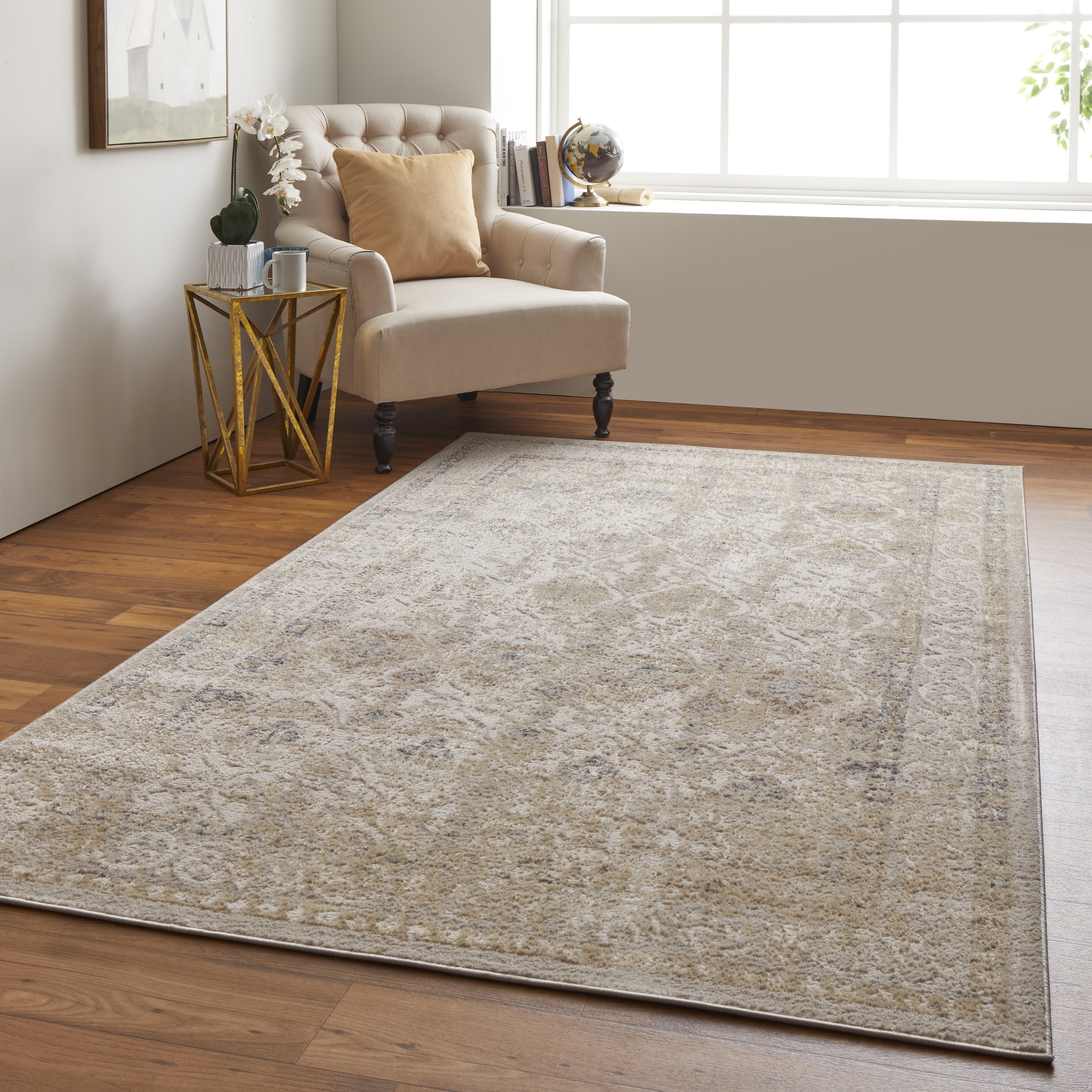 Camellia Transitional Diamond - Gray/Ivory