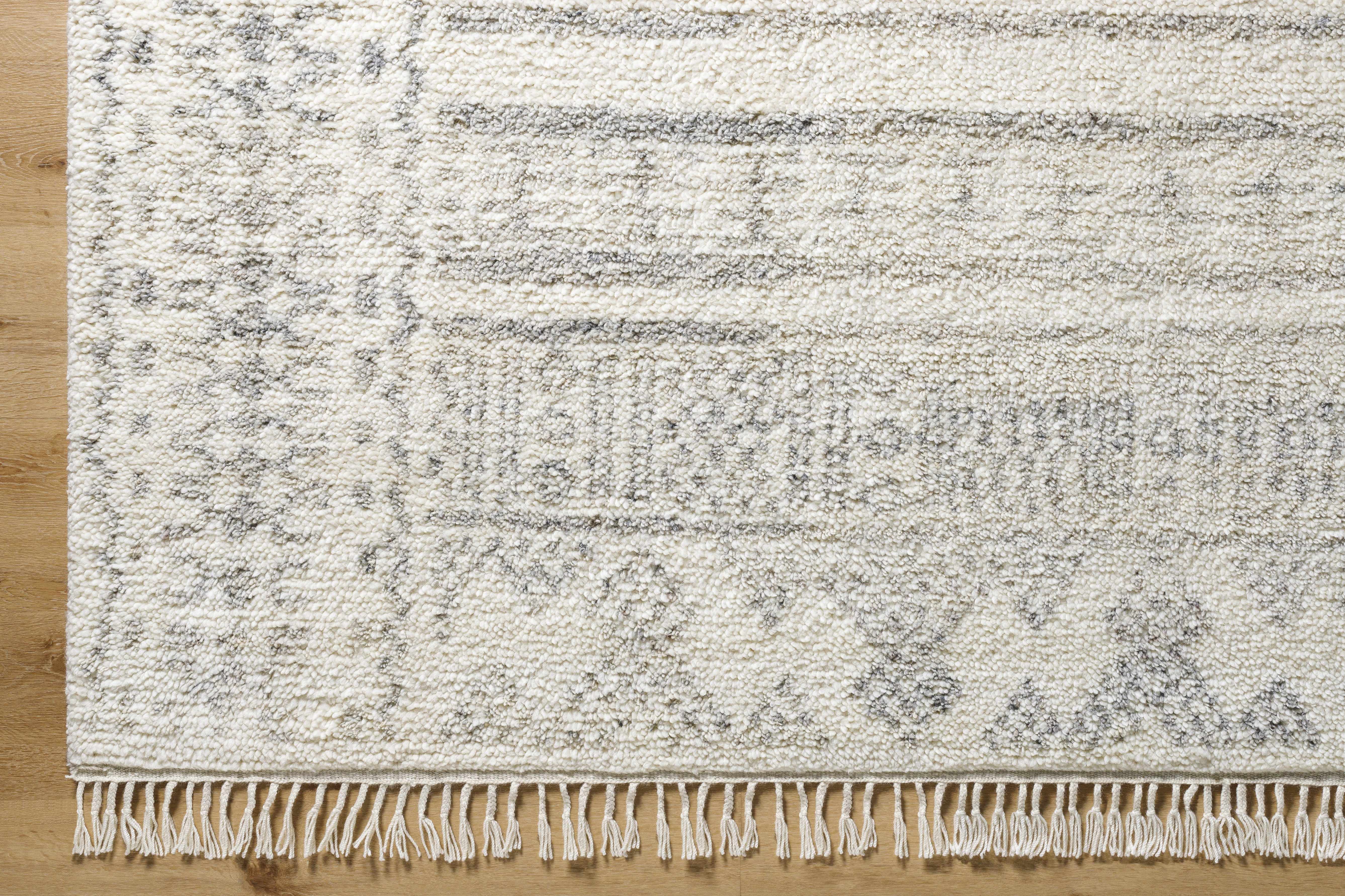 Boho-Chic Thick Hand Knotted Wool Area Rug