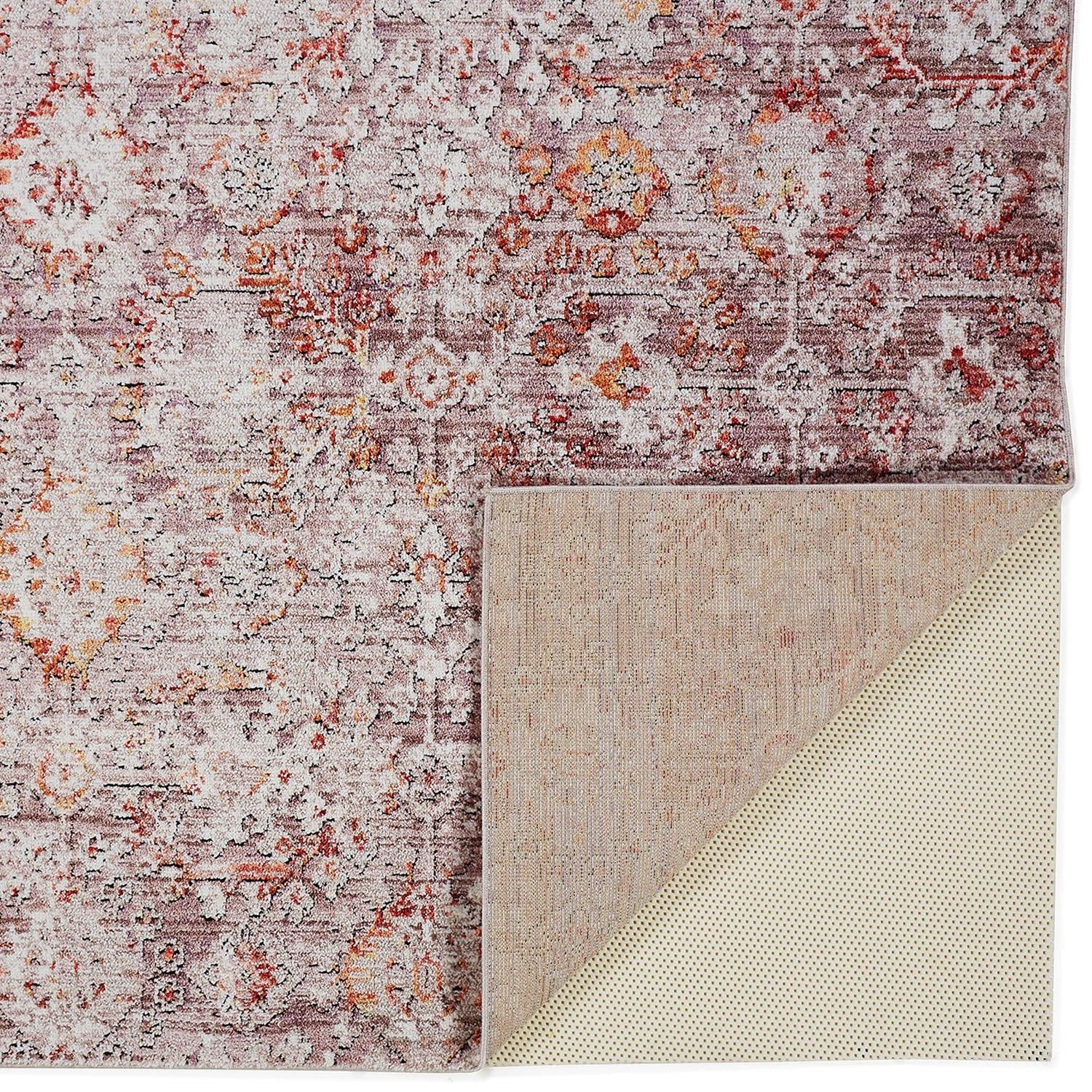 Armant Traditional Damask - Pink/Ivory/Gray