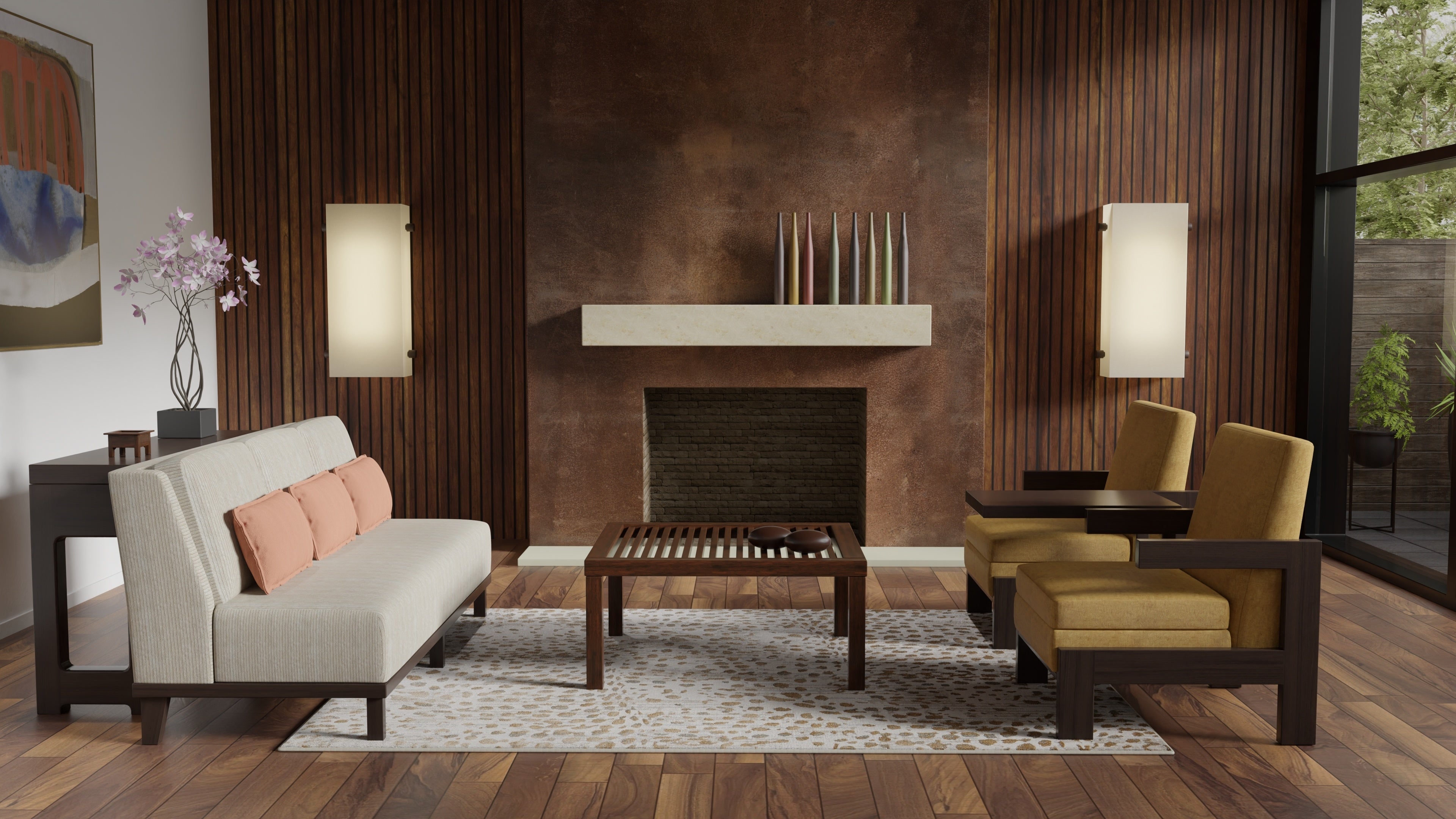 Waldor Modern Animal Print - Brown/Ivory/Tan Area Rug