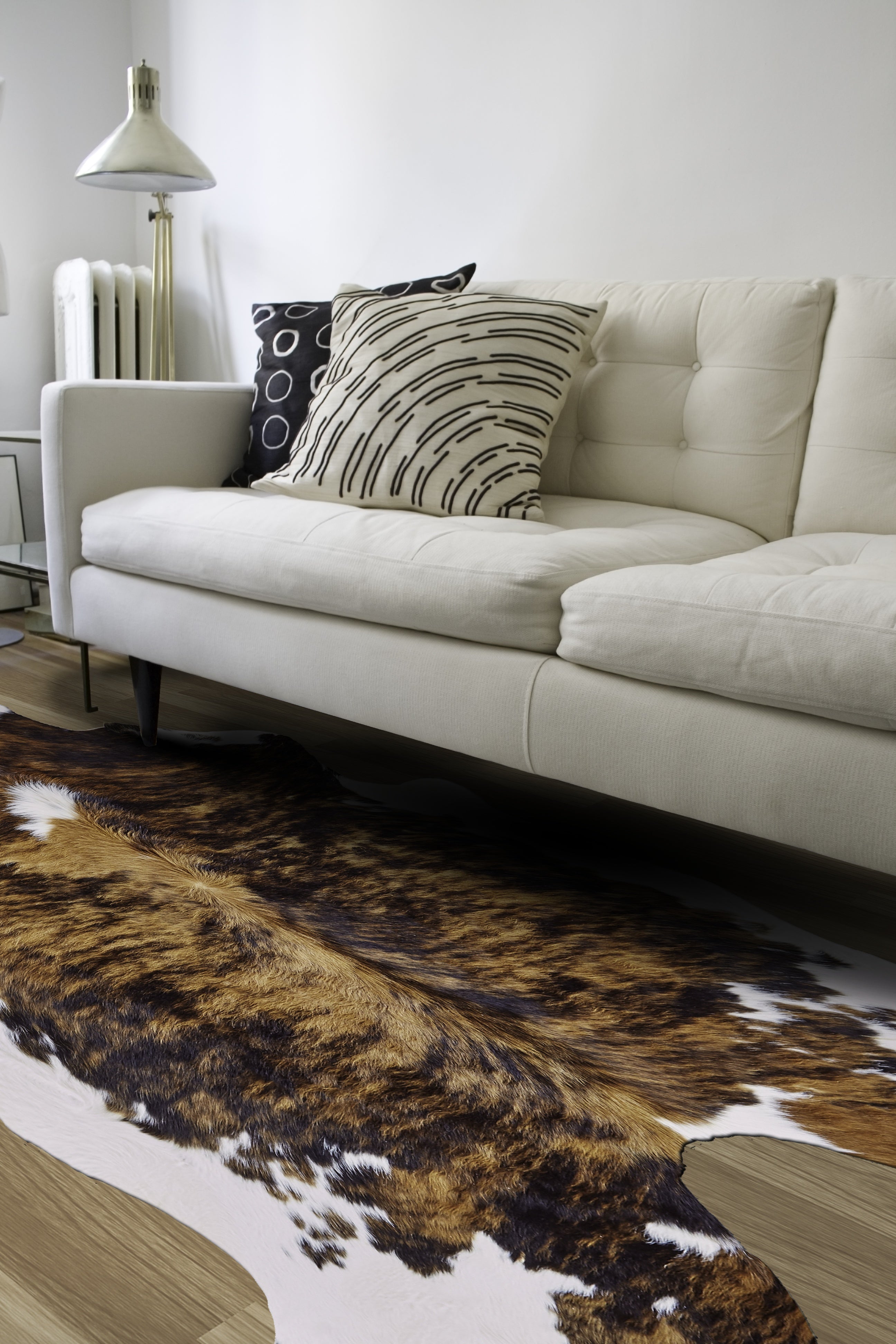 Bartlett Brown/Black/White Cow Hide