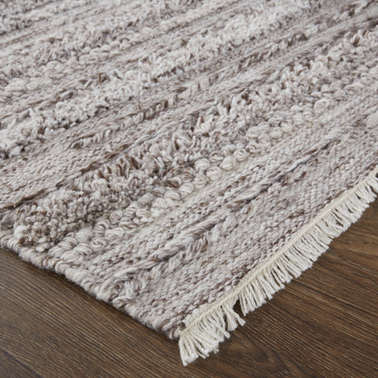 Alden Transitional Stripes - Taupe/Brown/Ivory
