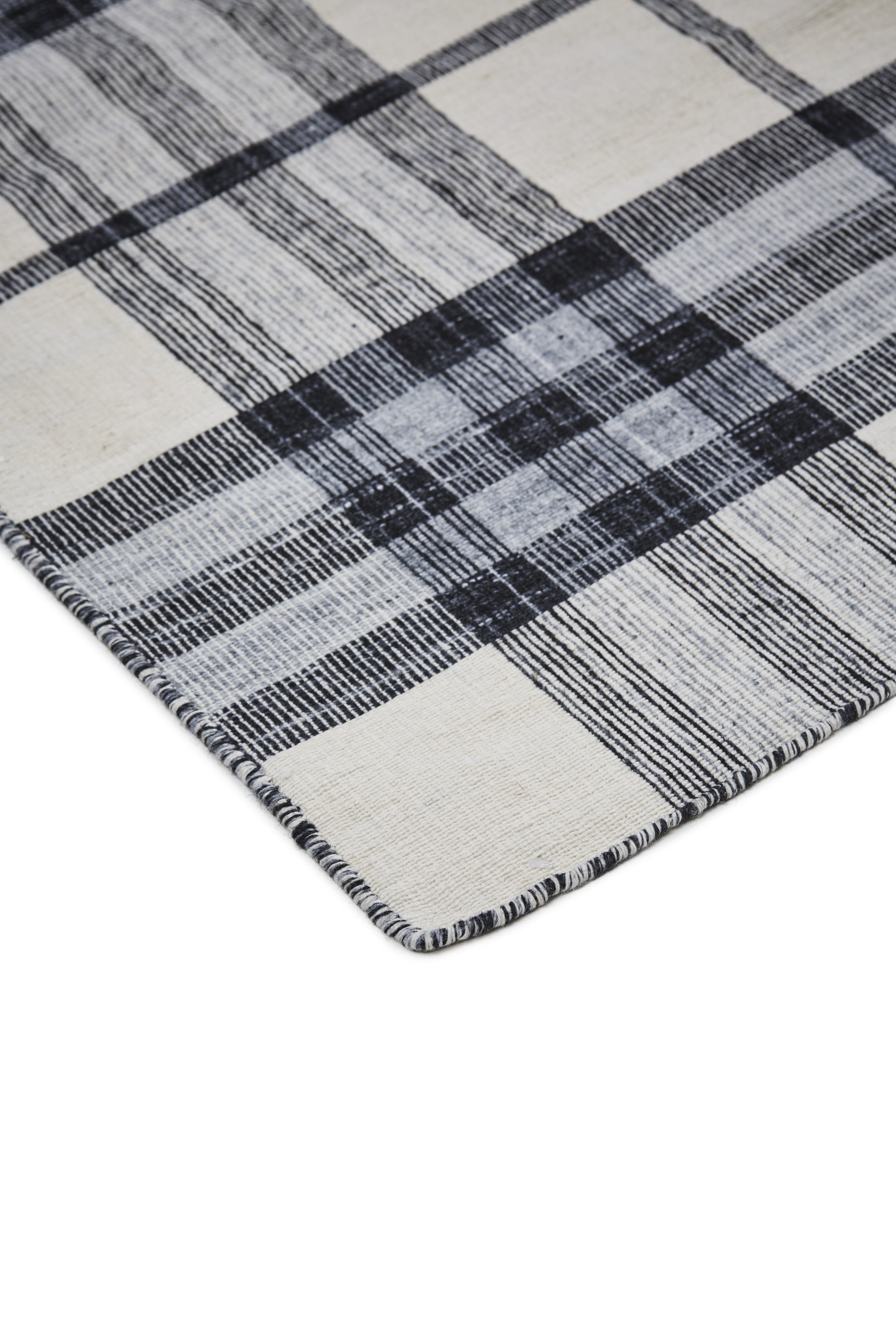 Crosby Transitional Plaid - Ivory/Blue/Black