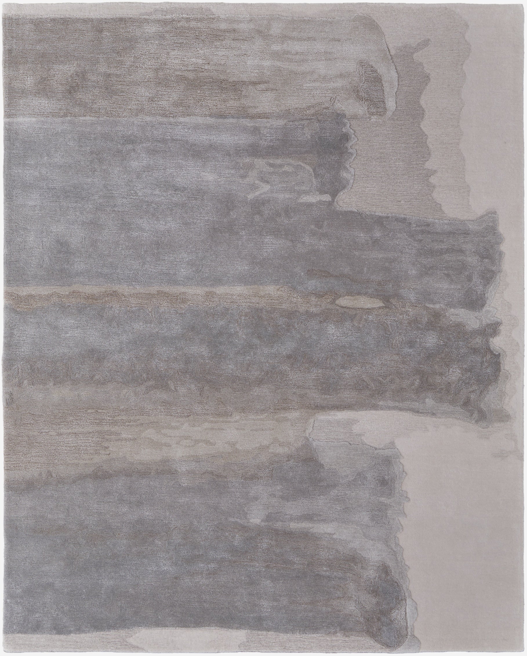 Anya Transitional Abstract - Ivory/Gray Area Rug