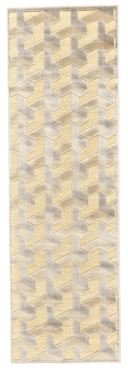 Saphir Zam Modern Geometric - Tan/Gray