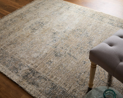 Caldwell Transitional Medallion - Tan/Gray/Gold Area Rug