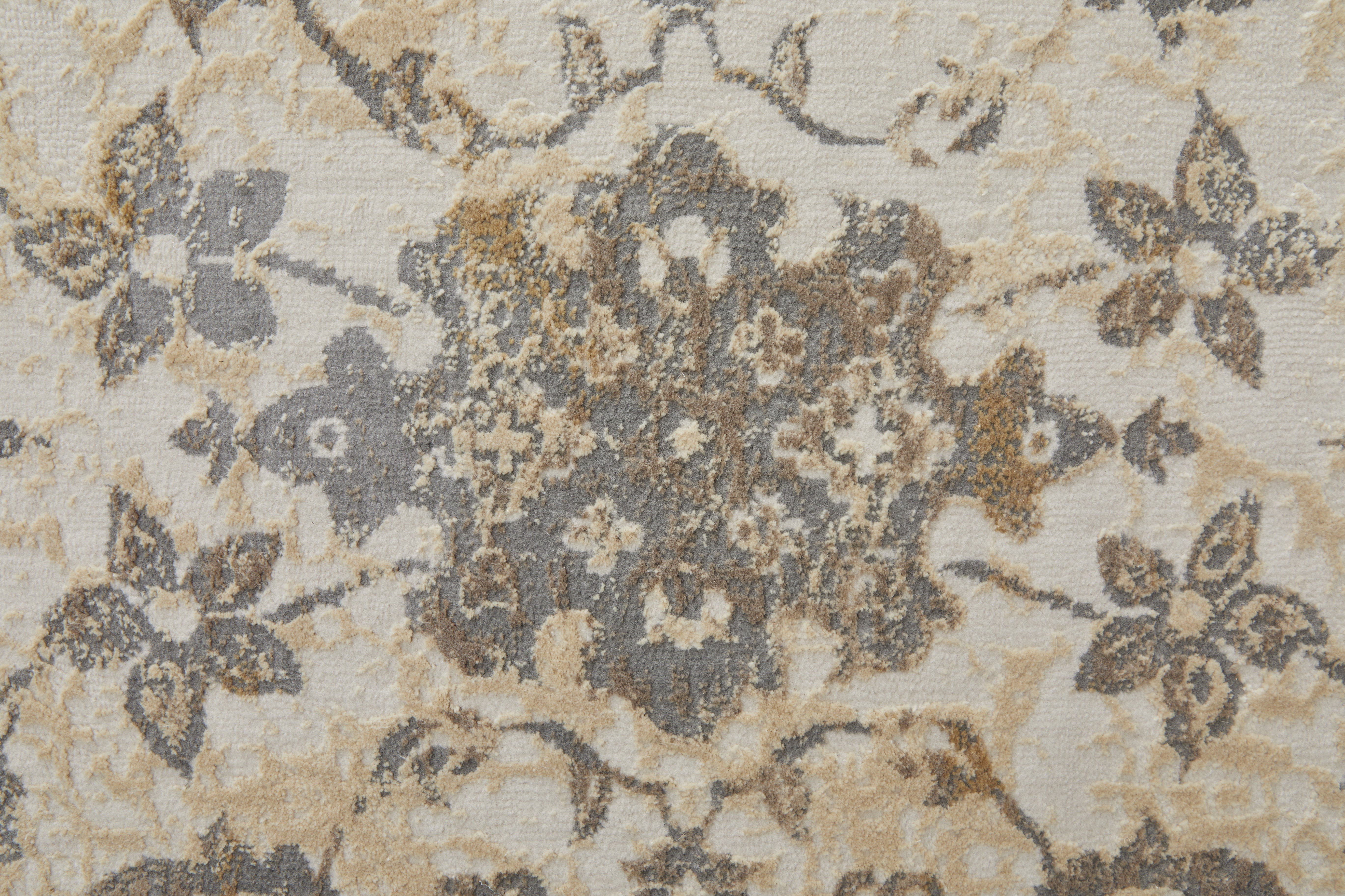 Celene Traditional Bordered - Ivory/Tan/Gray Area Rug