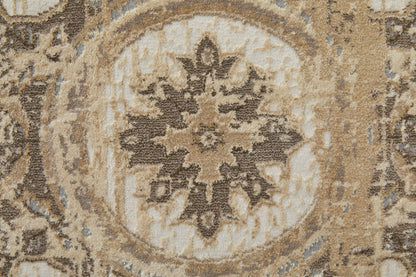 Celene Traditional Bordered - Tan/Brown/Gray Area Rug
