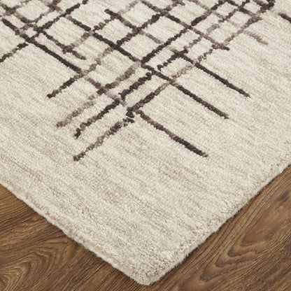 Maddox Transitional Abstract - Tan/Brown Area Rug