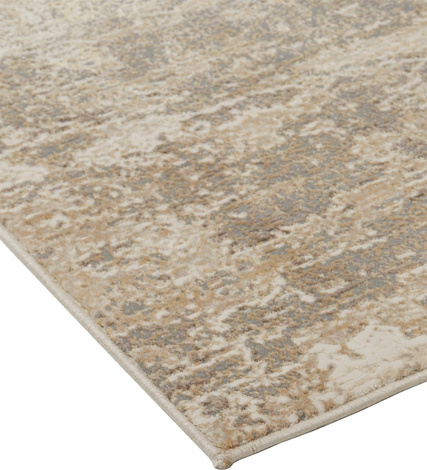 Parker Transitional Abstract - Tan/Ivory/Brown Area Rug
