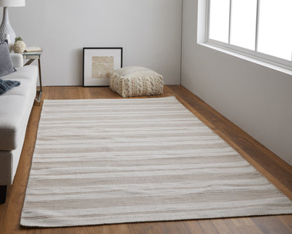 Duprine Transitional Stripes - Ivory/Taupe Area Rug