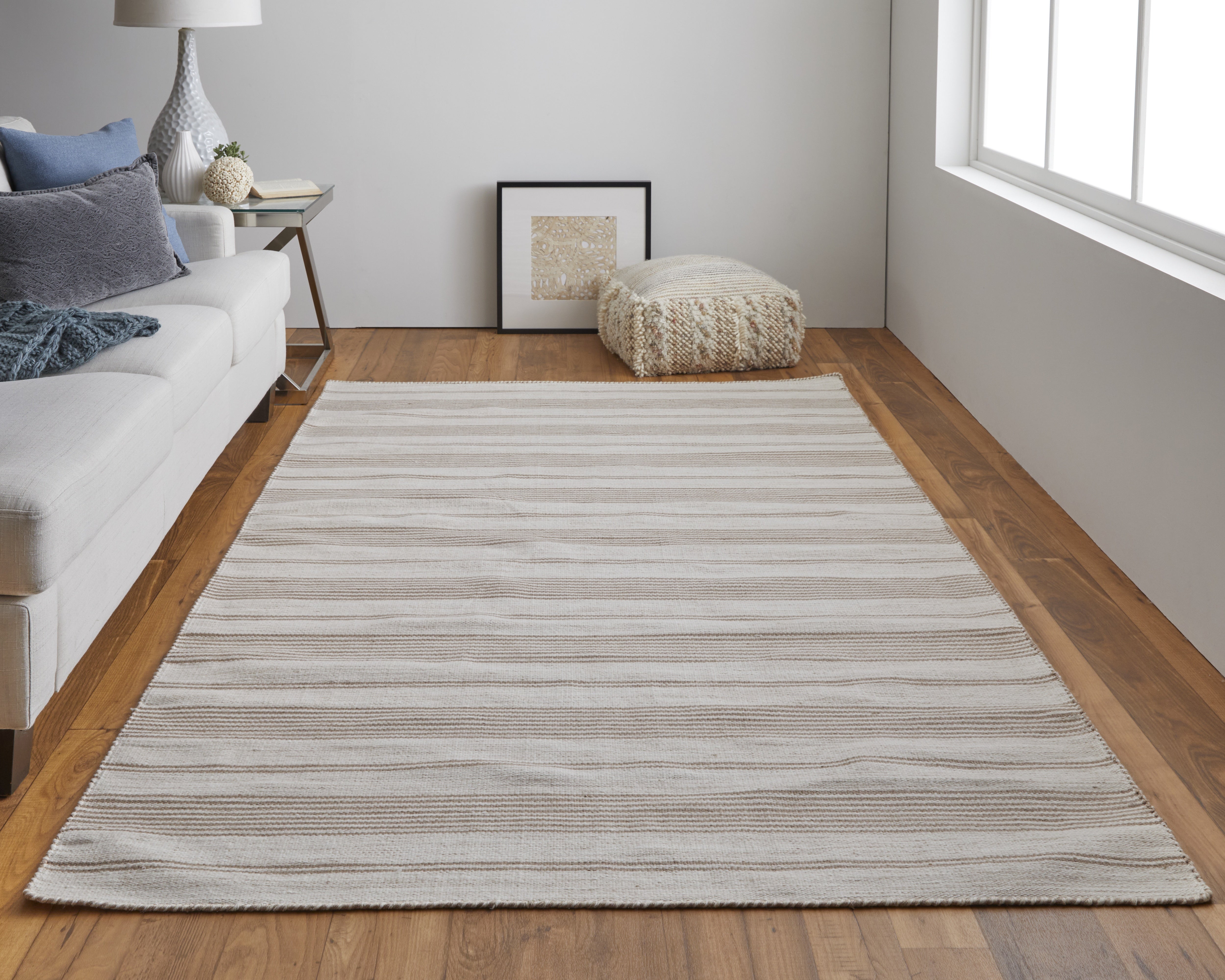 Duprine Transitional Stripes - Ivory/Taupe Area Rug