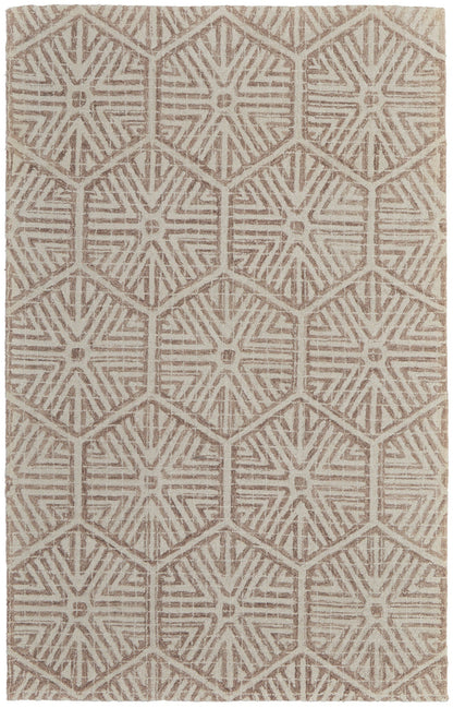 Rhett Transitional Geometric - Ivory/Taupe