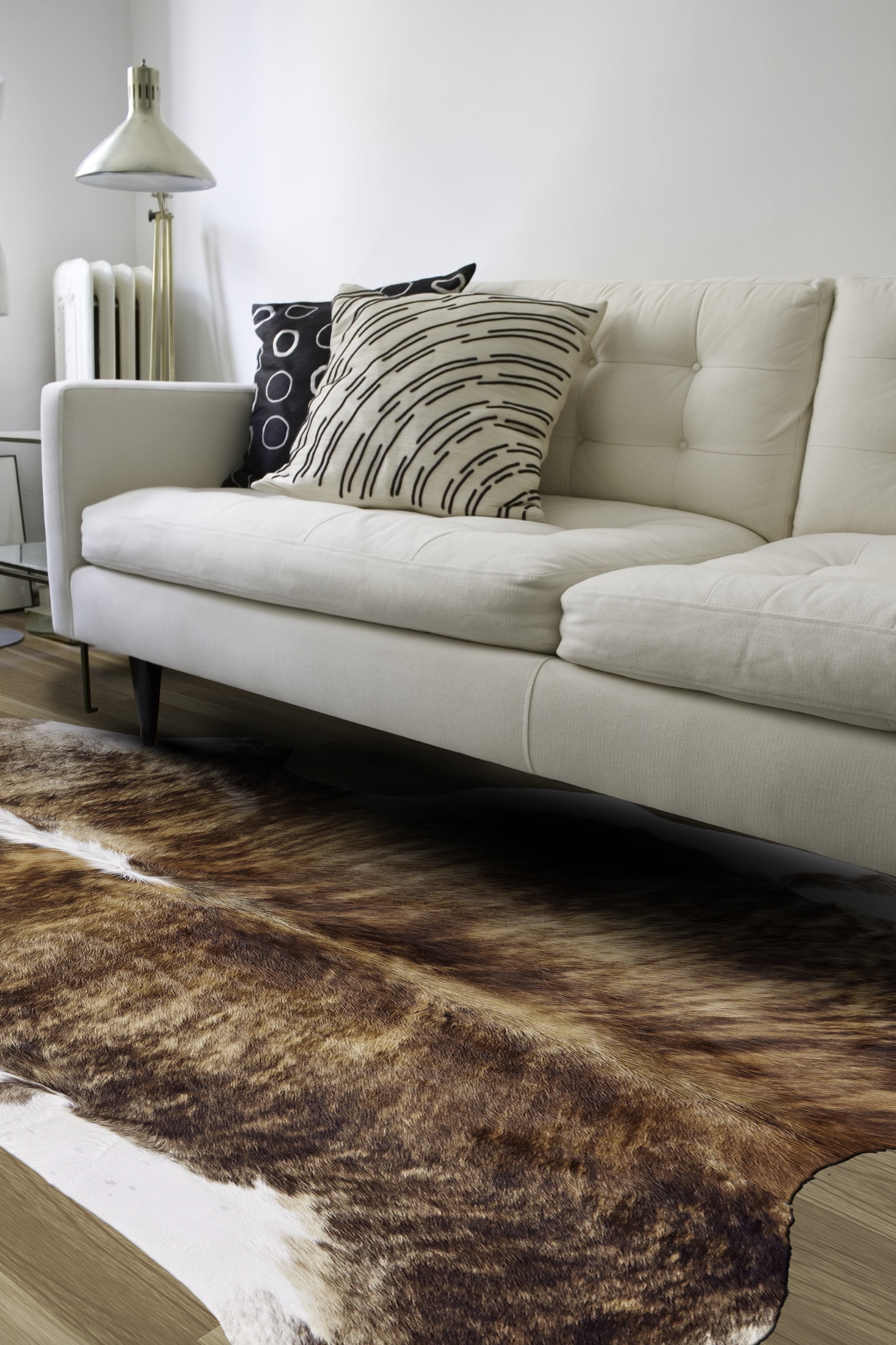 Bartlett Brown/Tan/White Cow Hide