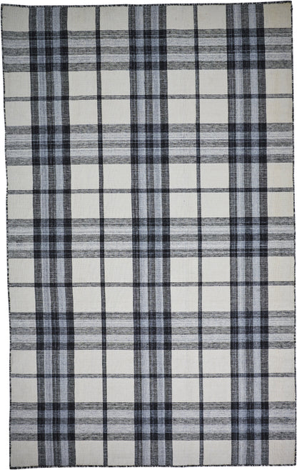 Crosby Transitional Plaid - Ivory/Blue/Black