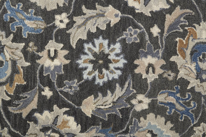 Rylan Transitional Oriental - Taupe/Blue/Ivory Area Rug