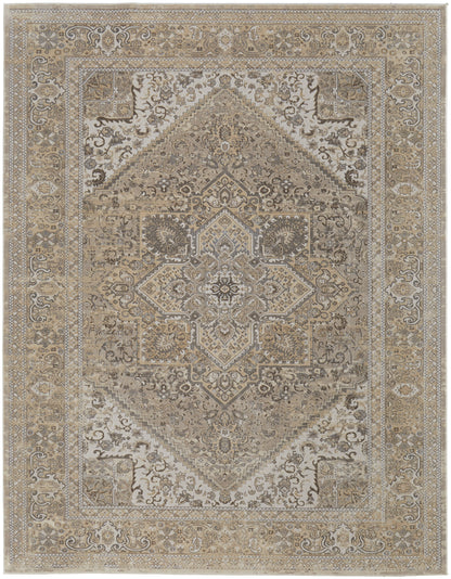 Celene Traditional Medallion - Brown/Ivory/Tan Area Rug
