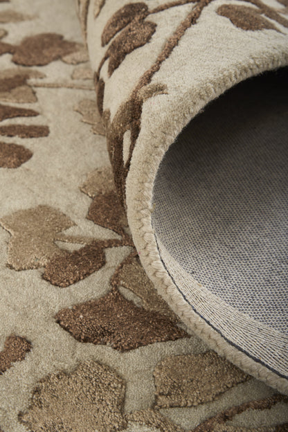 Bella Transitional Floral & Botanical - Ivory/Taupe/Brown