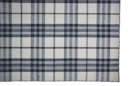 Crosby Transitional Plaid - Ivory/Blue/Black