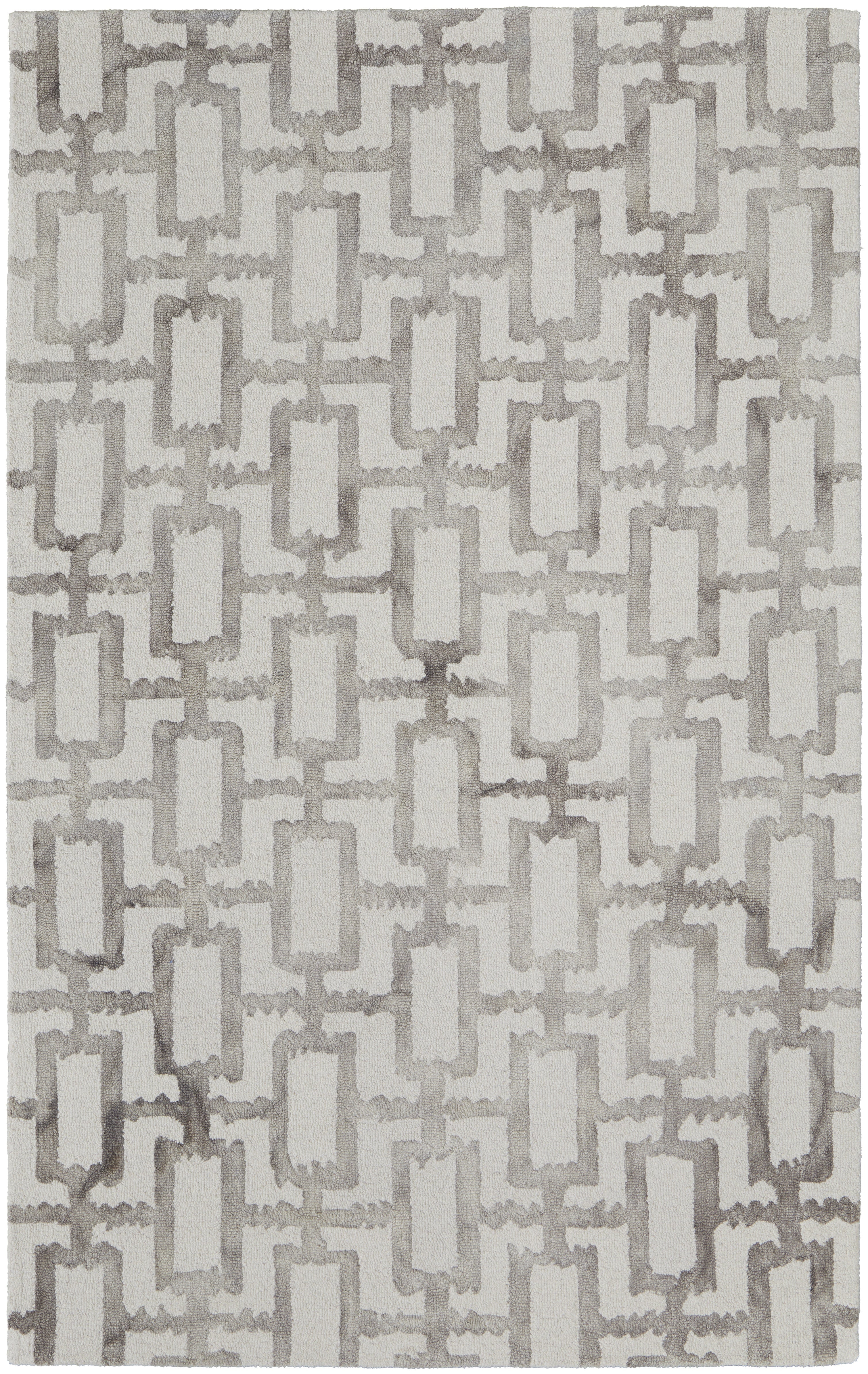 Lorrain Modern Geometric - Ivory/Taupe Area Rug