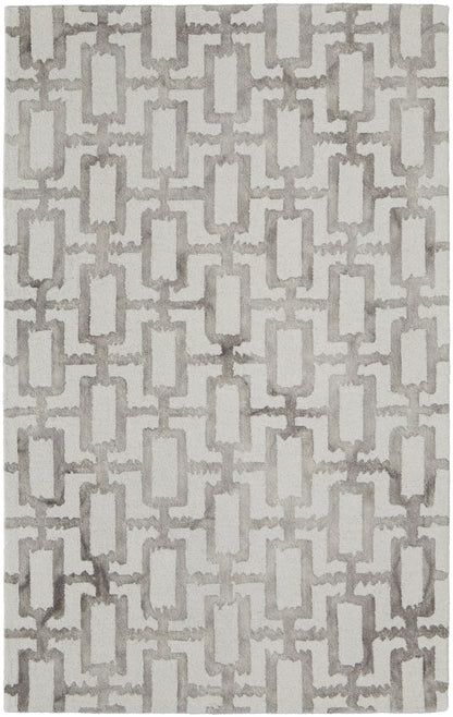 Lorrain Modern Geometric - Ivory/Taupe Area Rug