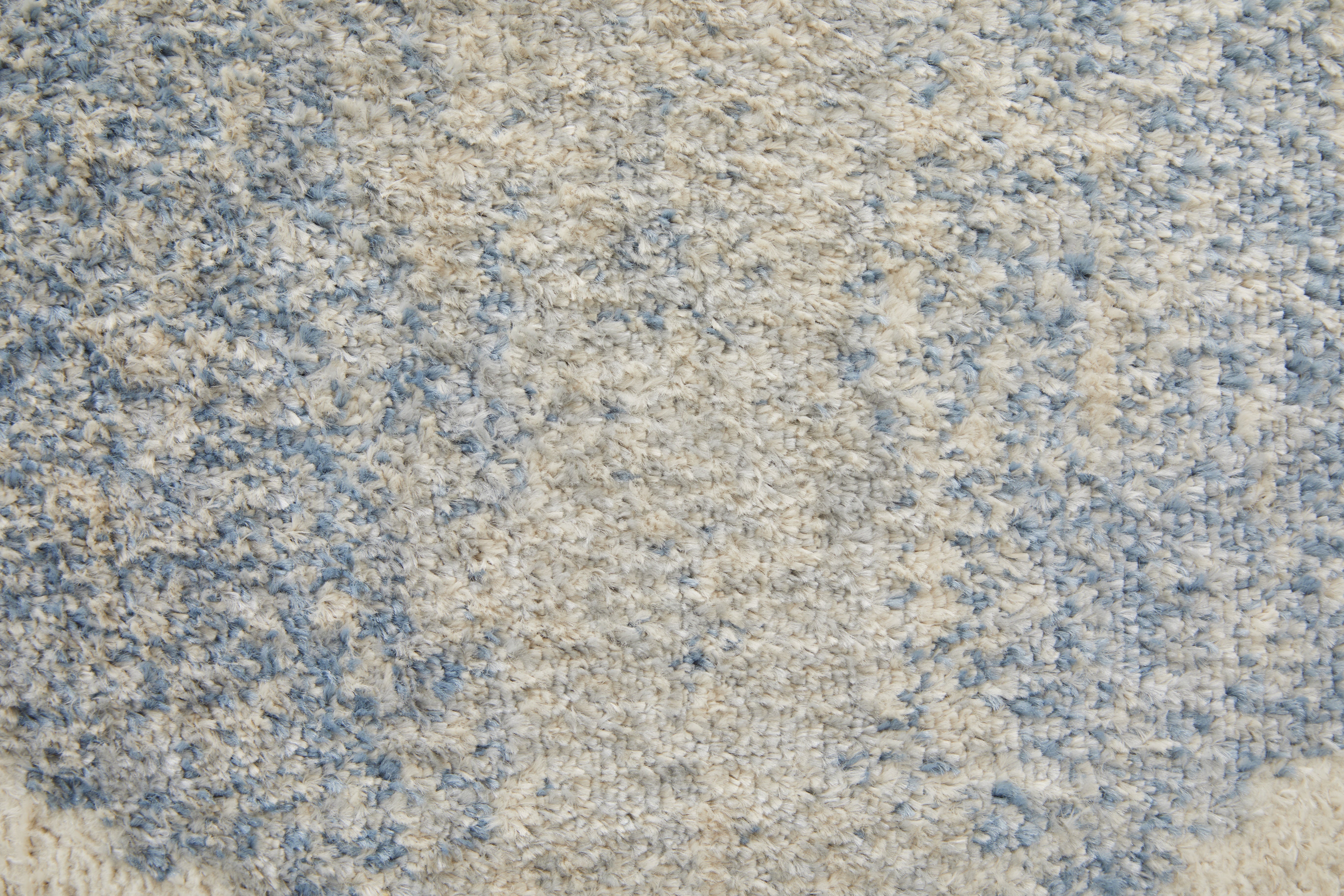 Camellia Transitional Geometric - Blue/Ivory