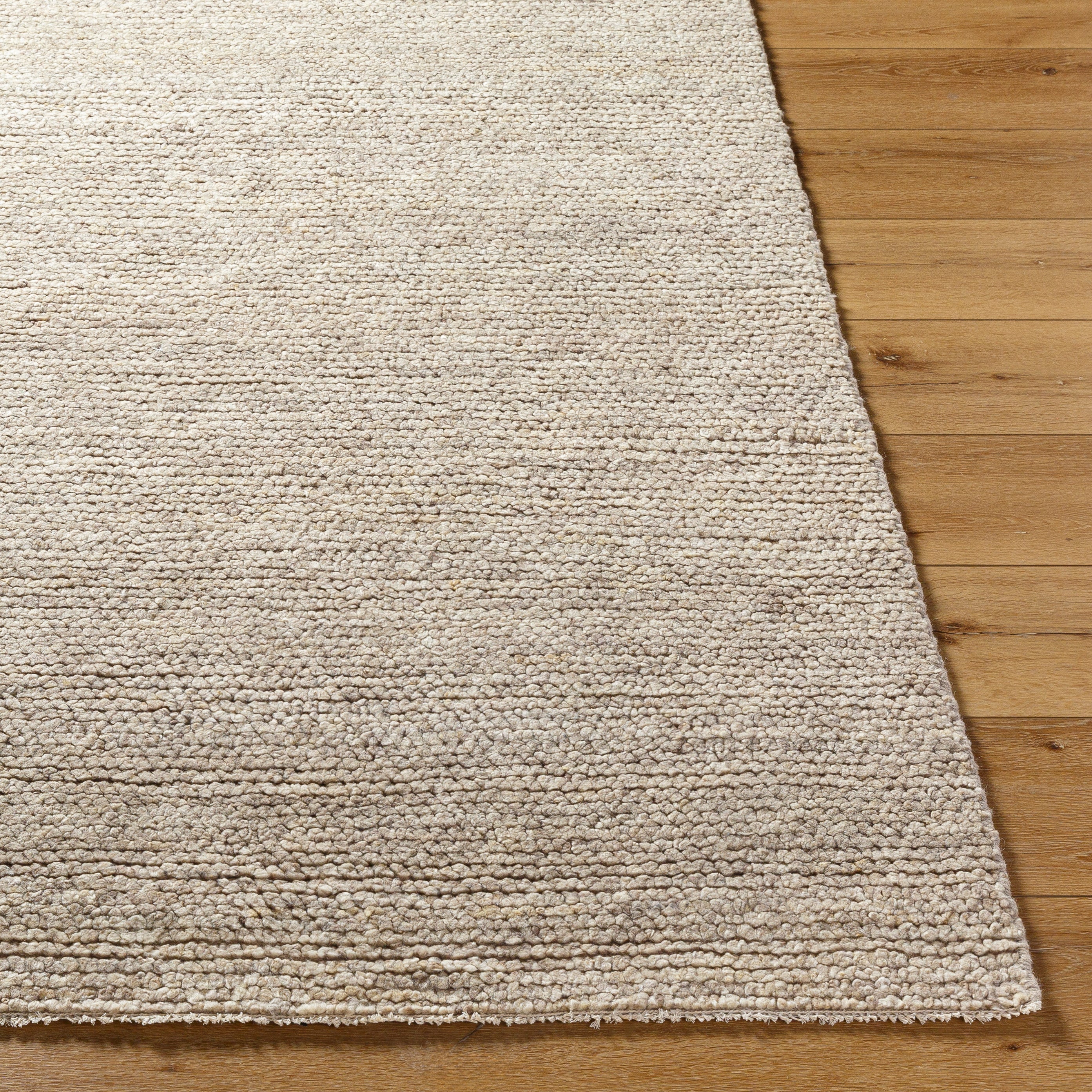Chic Hand-Knotted Wool Area Rug