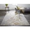 Aura Modern Abstract - Ivory/Silver/Gold Area Rug