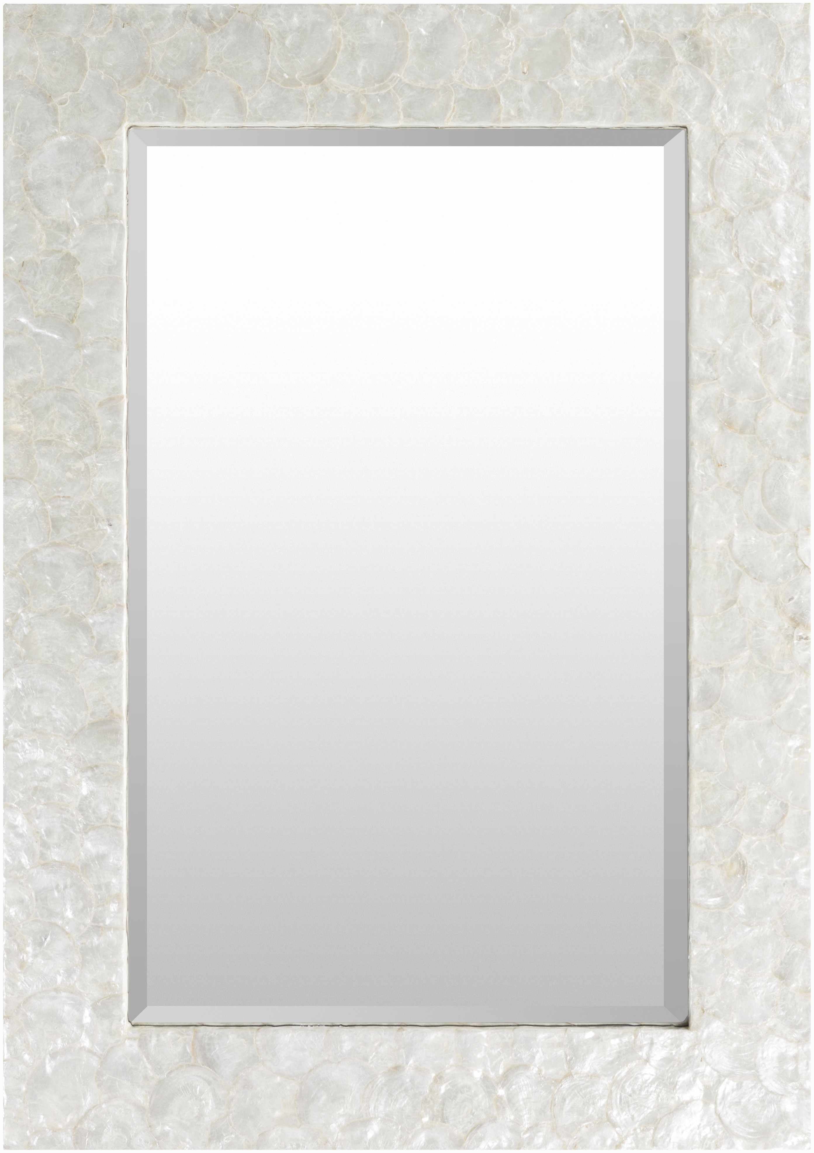 Striking White Rectangle Mirror