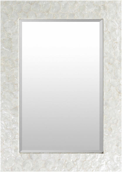Striking White Rectangle Mirror
