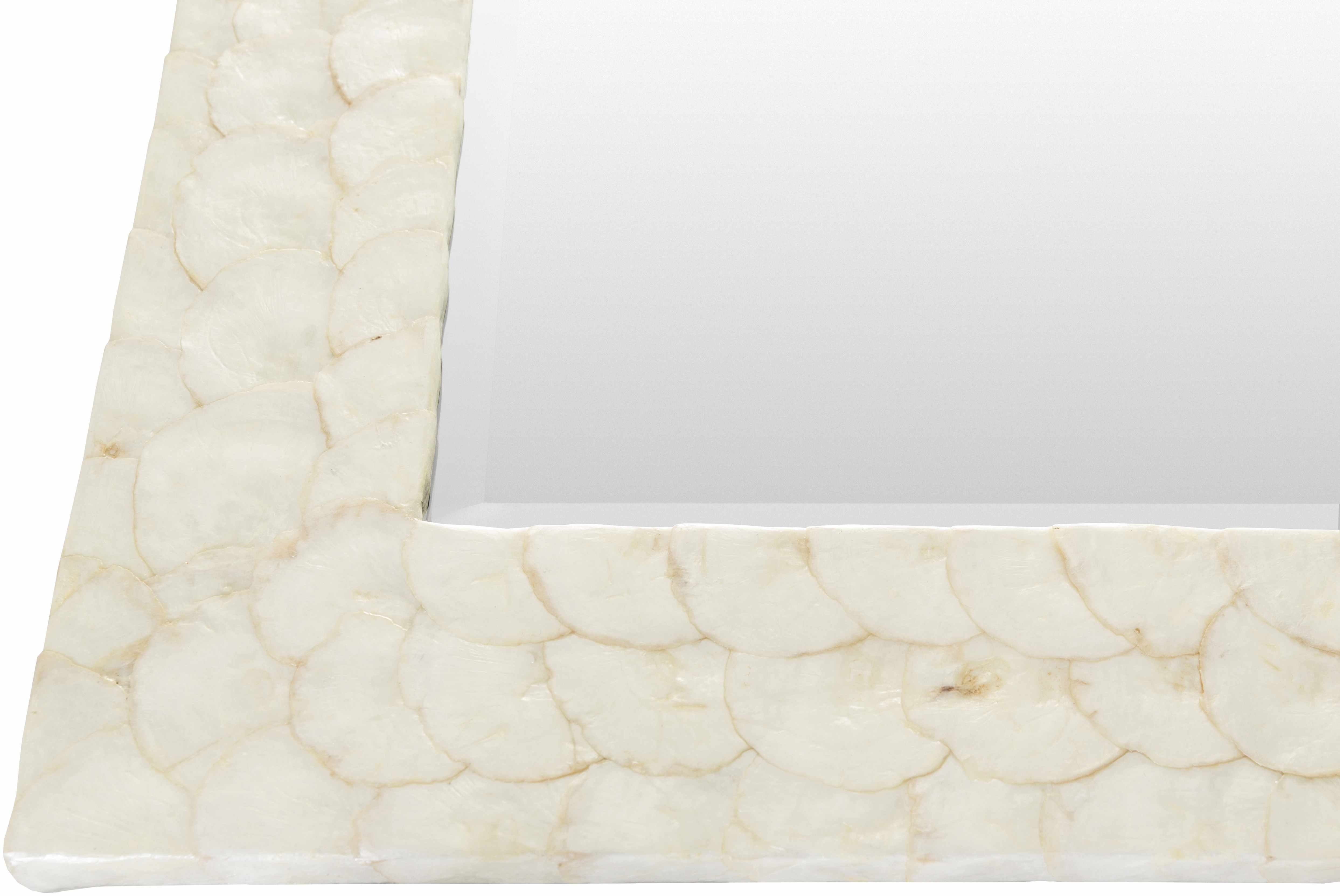 Striking White Rectangle Mirror