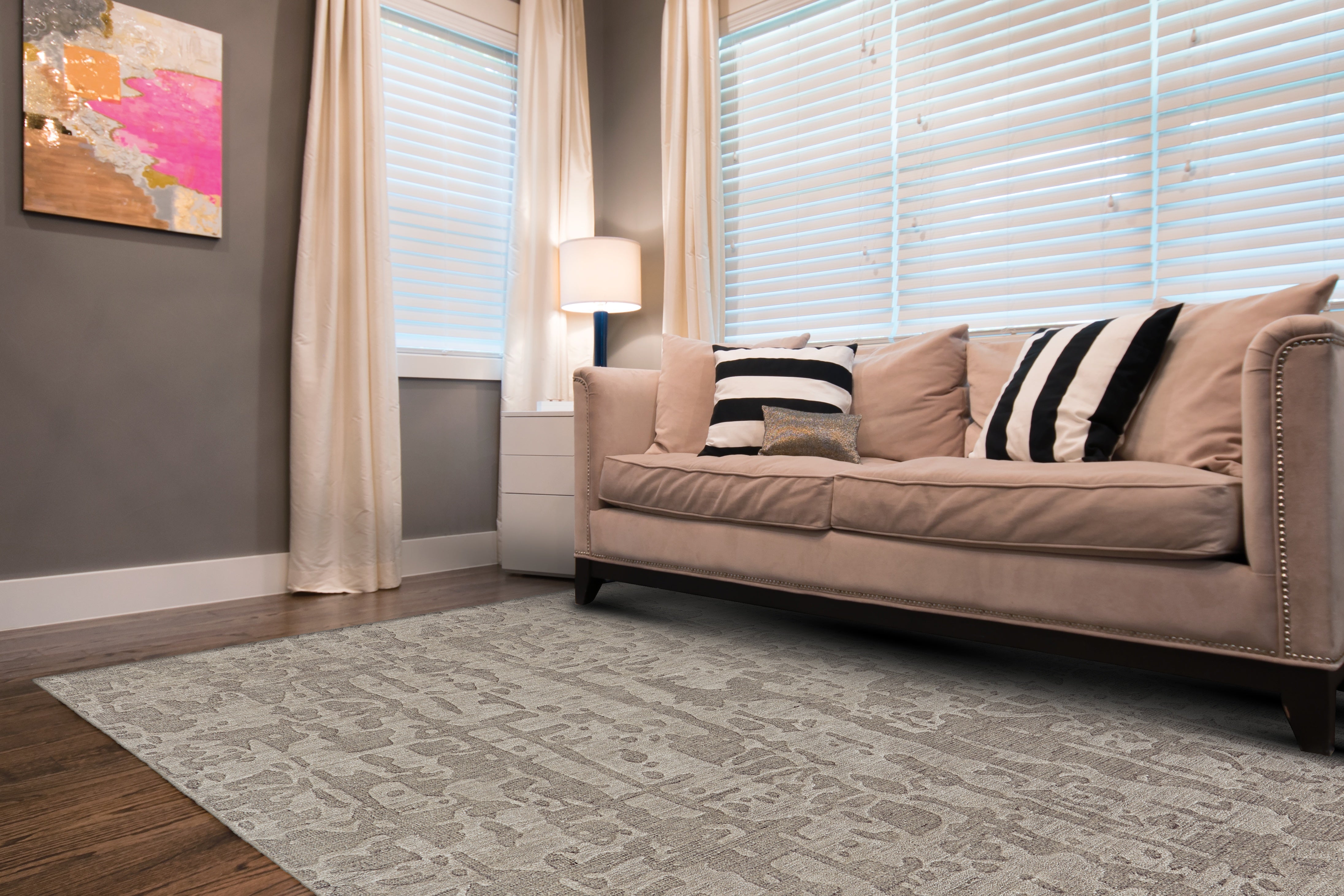 Leilani Modern Abstract - Taupe