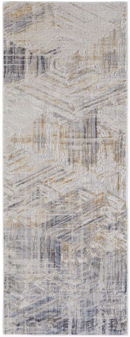 Laina Transitional Abstract - Tan/Ivory/Gray Area Rug