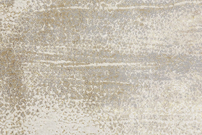Aura Modern Abstract - Ivory/Gray/Gold Area Rug
