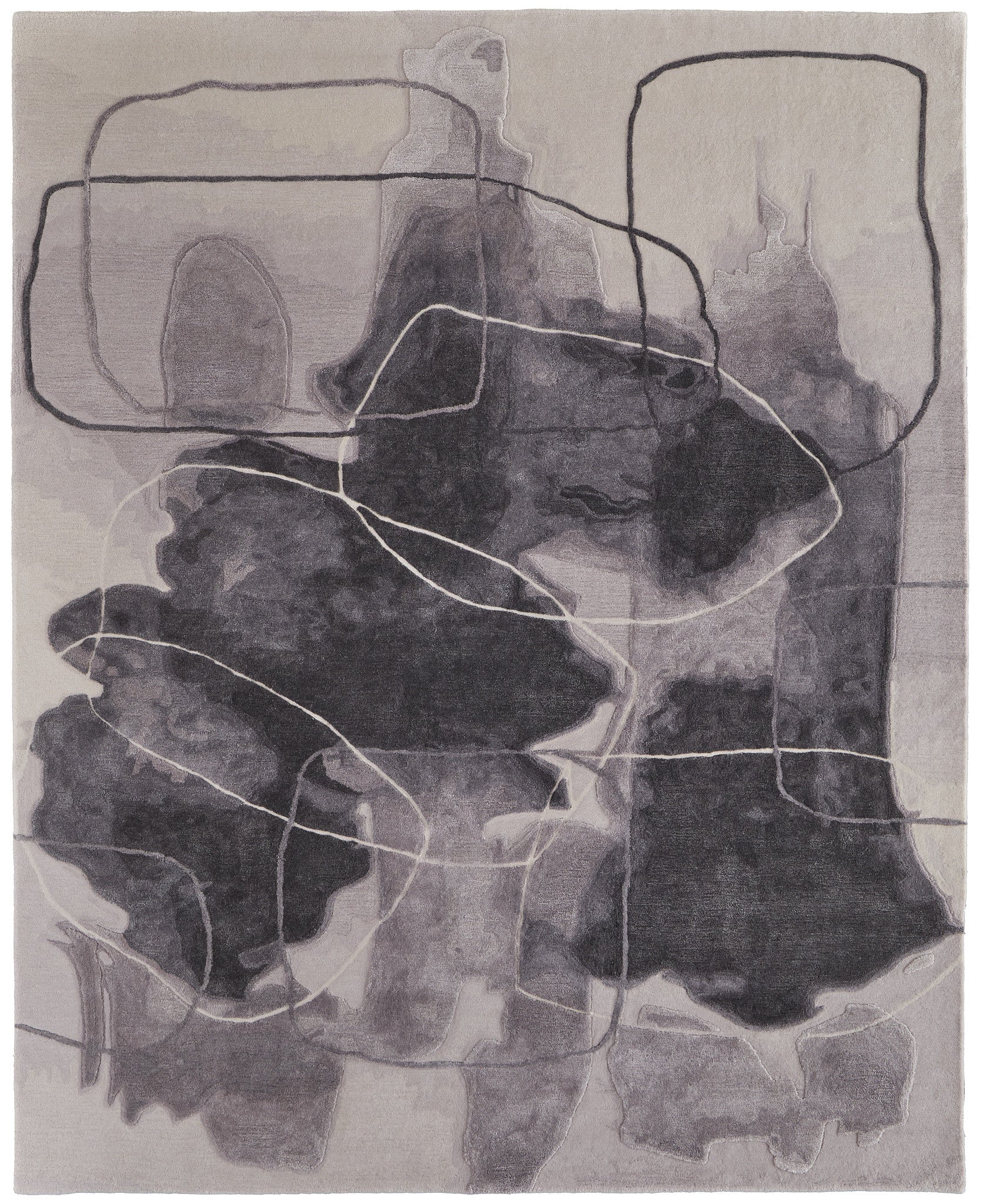 Anya Transitional Abstract - Ivory/Gray/Taupe Area Rug