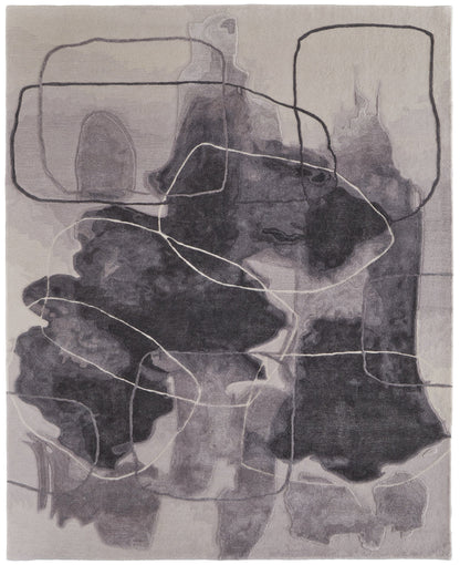 Anya Transitional Abstract - Ivory/Gray/Taupe Area Rug