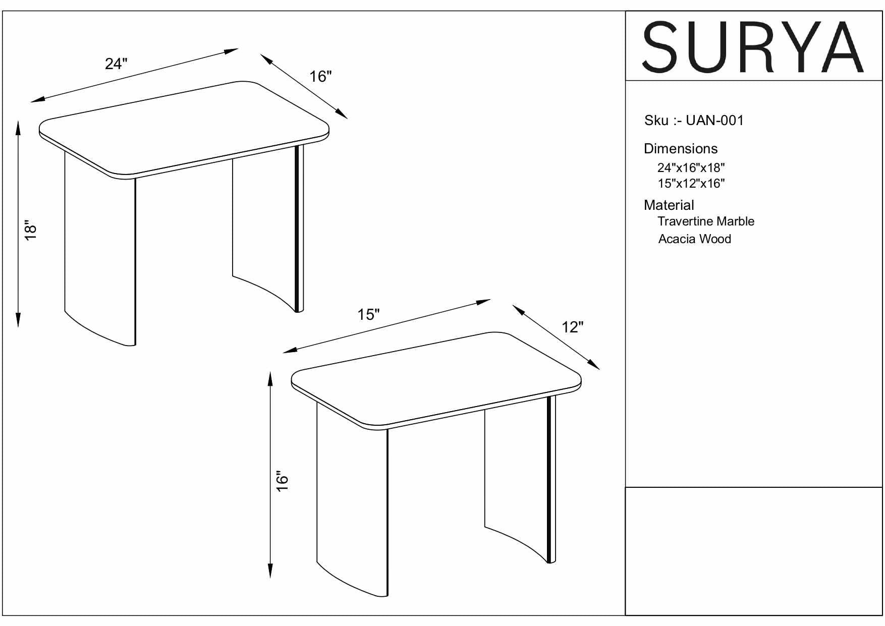 The Harriman End Table