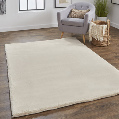 Luxe Velour Modern Solid - Tan Area Rug