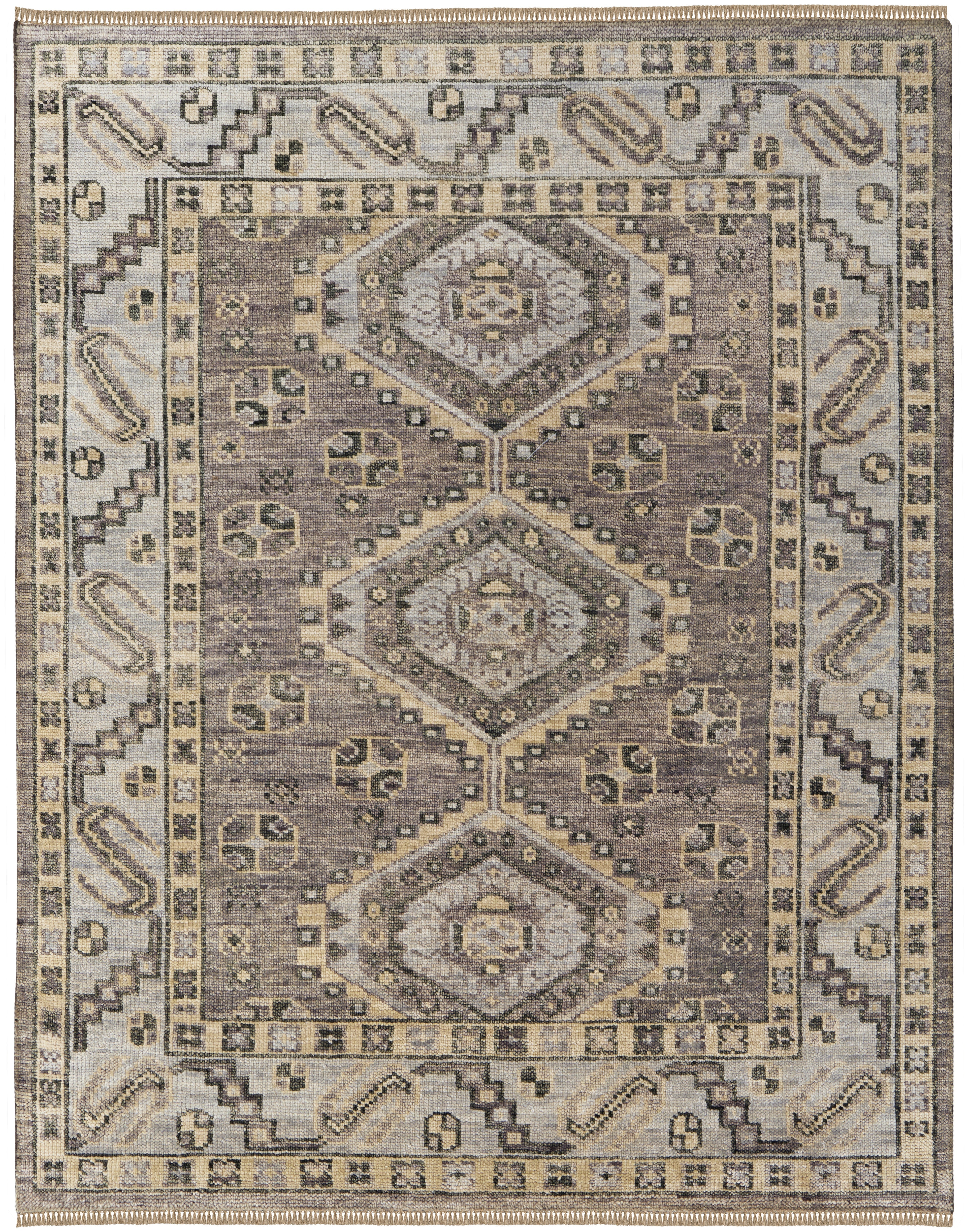 Fillmore Traditional Diamond - Brown/Gray Area Rug