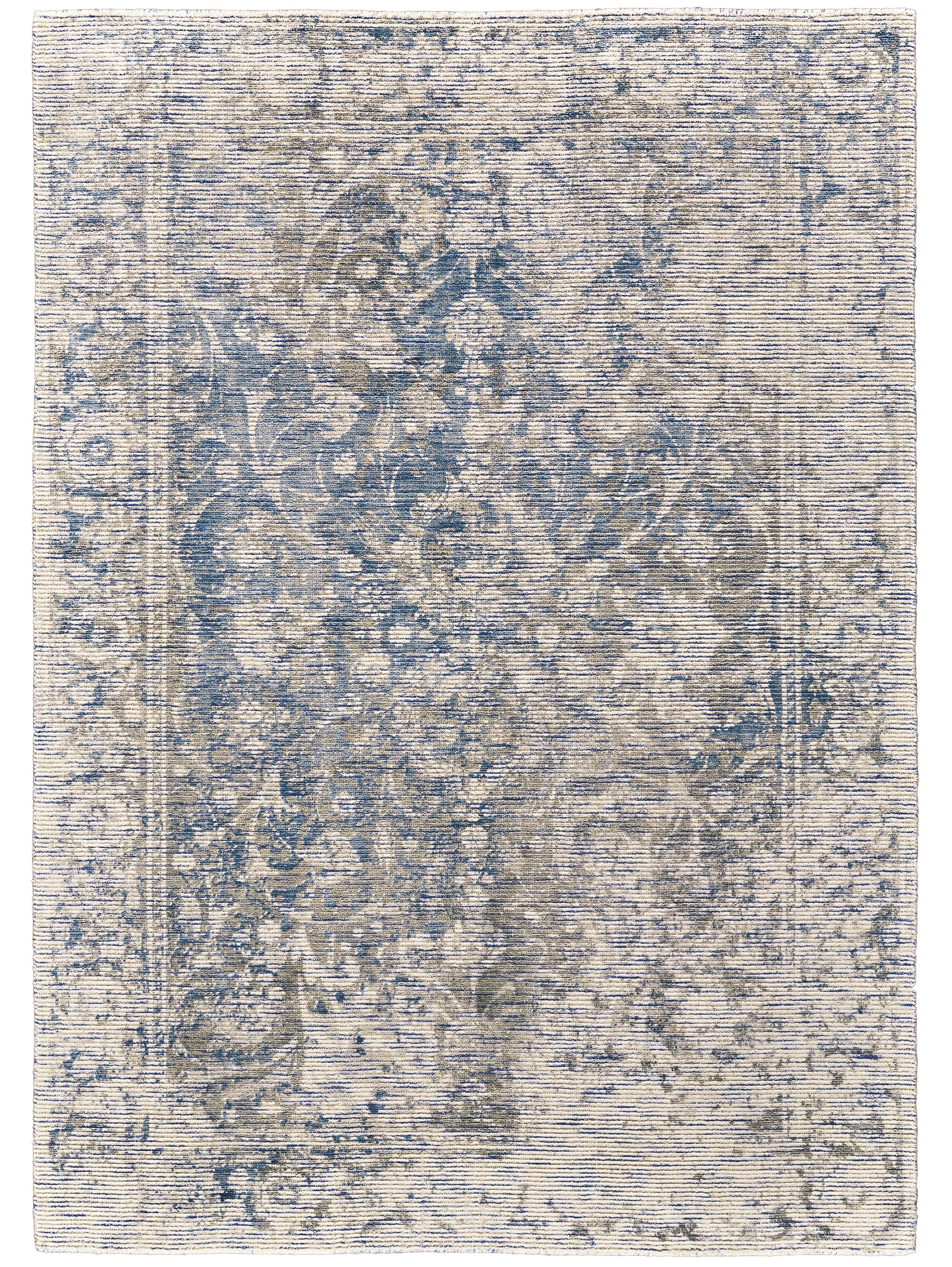 Reagan Transitional Floral & Botanical - Ivory/Blue/Tan