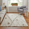 Anica Transitional Geometric - Ivory/Taupe/Brown Area Rug