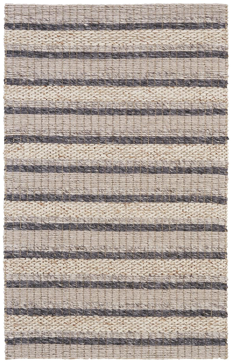 Berkeley Transitional Stripes - Ivory/Tan/Gray Area Rug