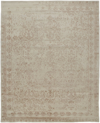 Bella Transitional Oriental - Ivory/Tan/Pink