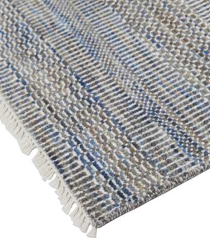 Janson Transitional Stripes - Silver Area Rug
