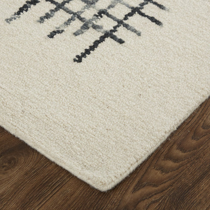 Maddox Transitional Abstract - Ivory/Gray/Black Area Rug