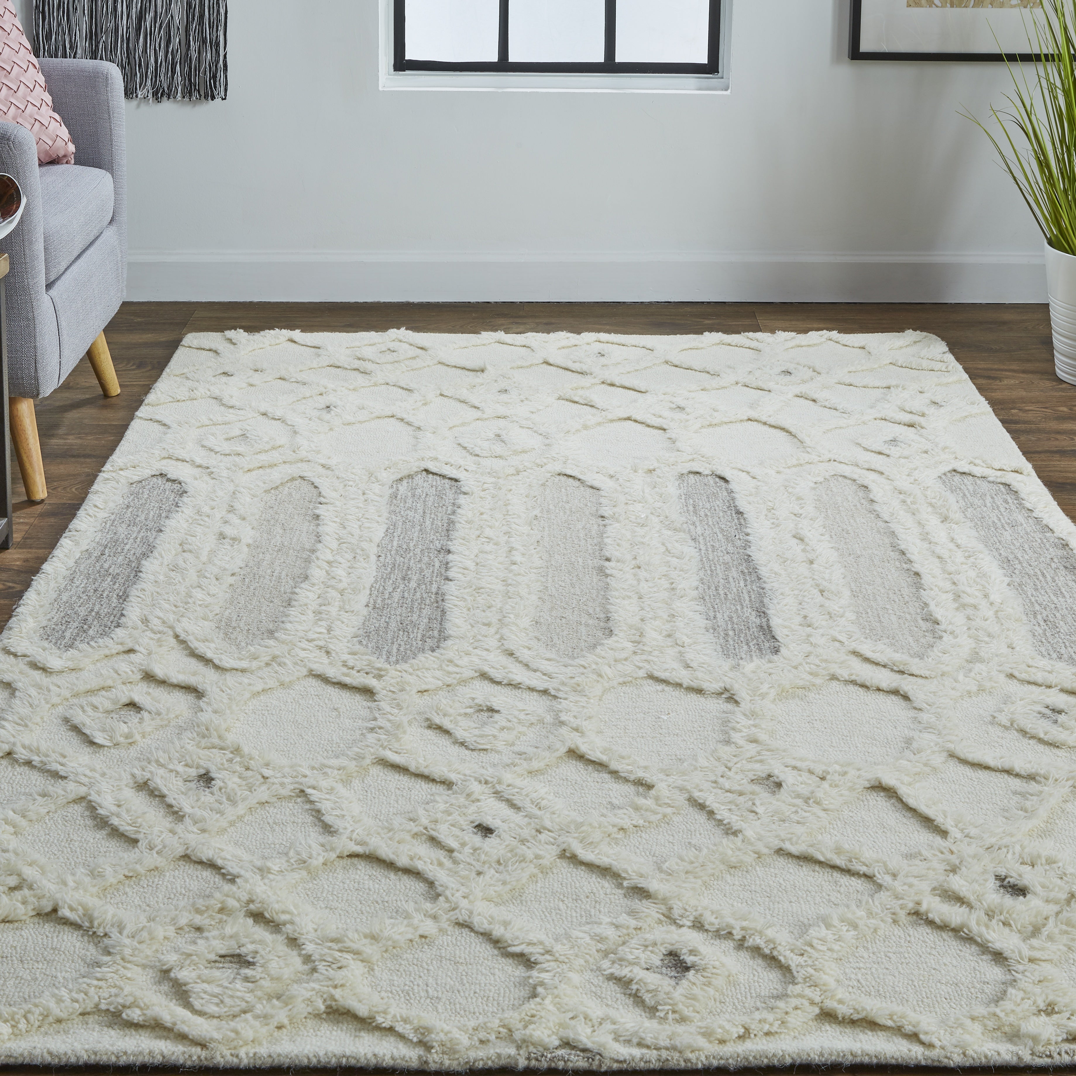 Anica Transitional Abstract - Ivory/Taupe/Tan Area Rug