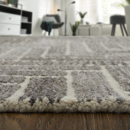 Asher Transitional Geometric - Taupe/Gray/Tan