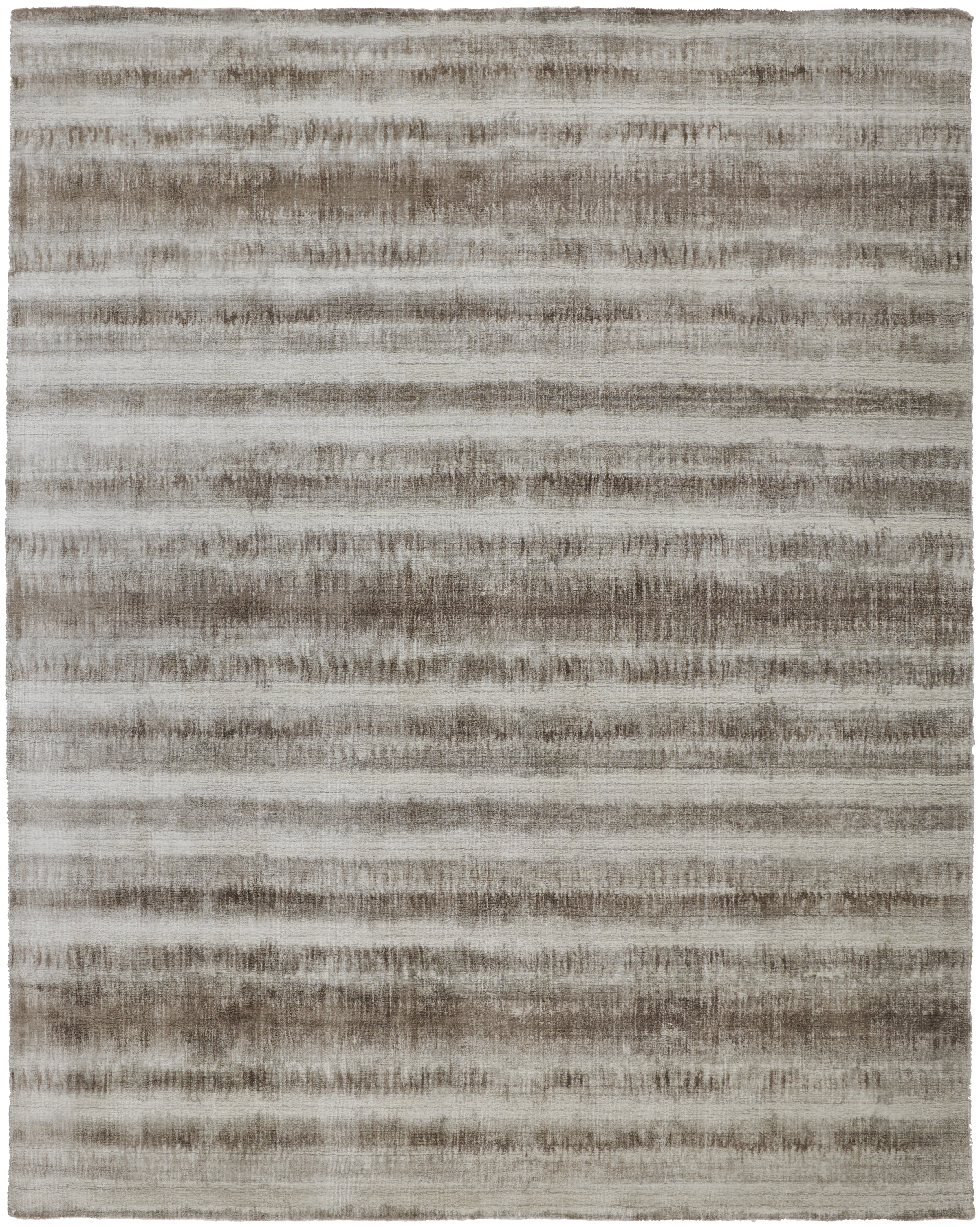 Mackay Transitional Stripes - Tan/Ivory/Brown Area Rug