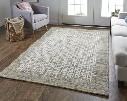 Maddox Transitional Abstract - Tan/Ivory Area Rug