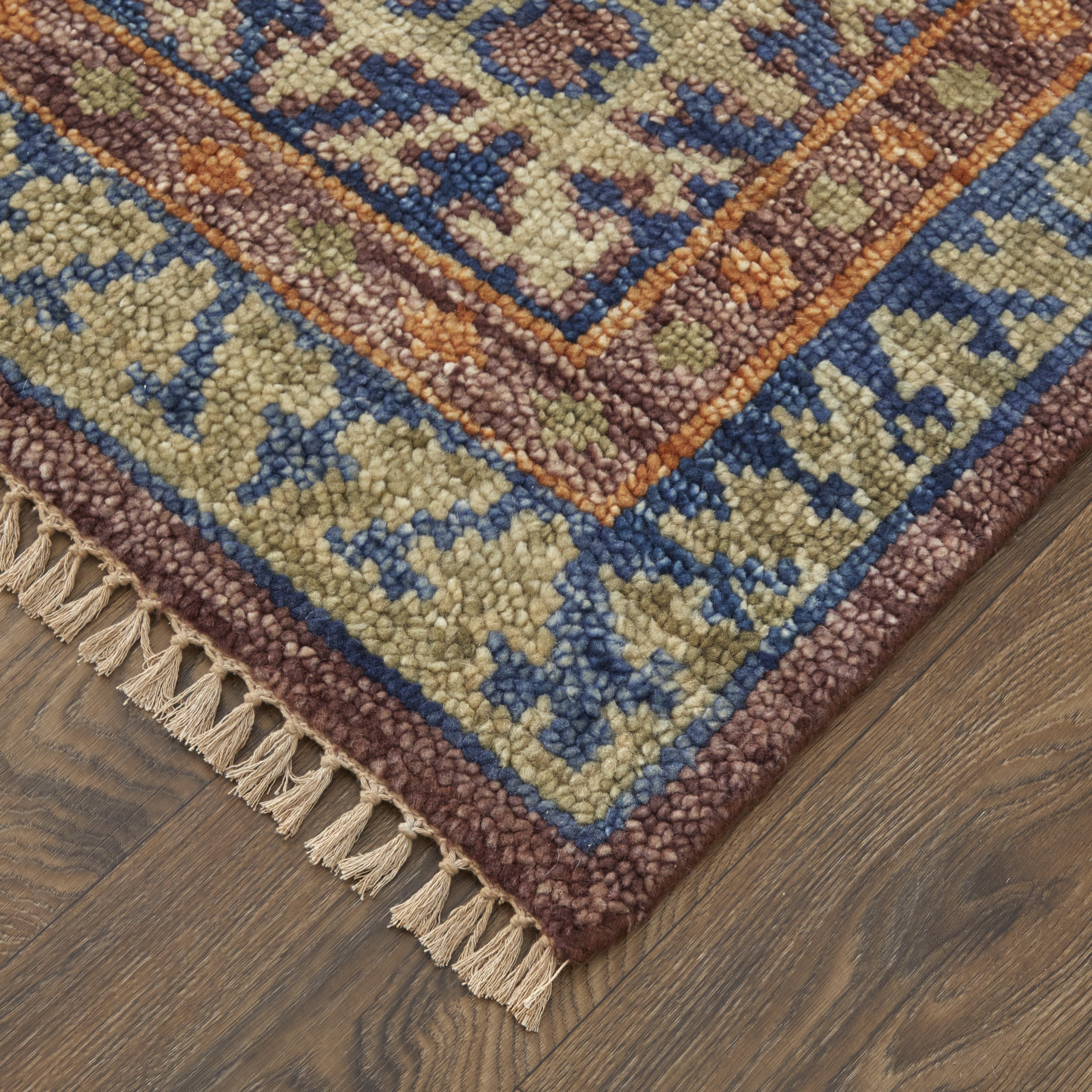 Fillmore Traditional Geometric - Red/Green/Blue Area Rug